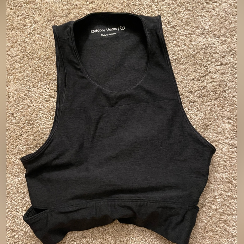 Black S Outdoor Voices Sports bra